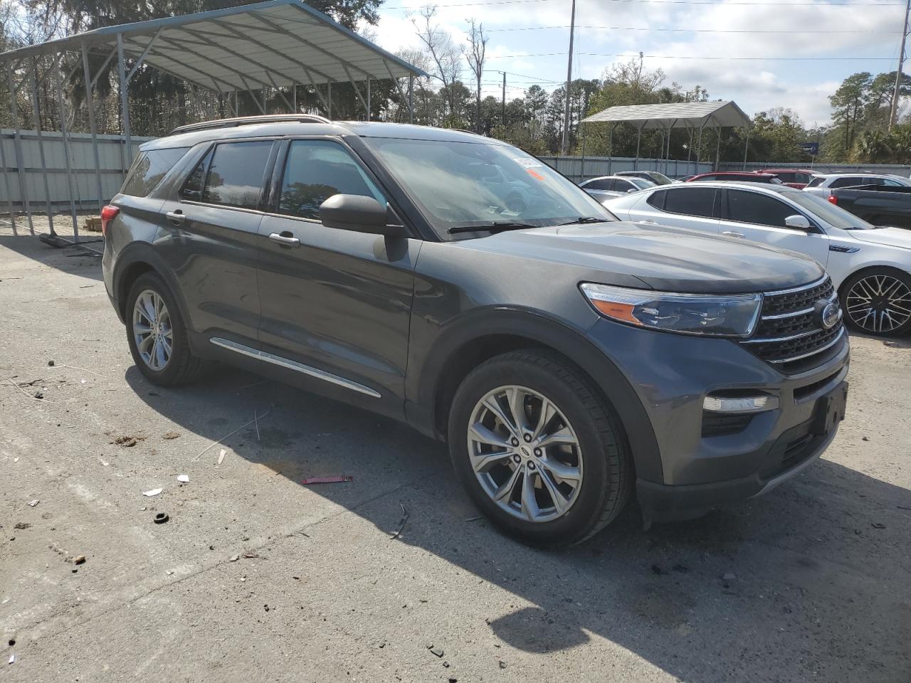 2020 Ford Explorer VIN 1FMSK7DH4LGB32827 Copart auction photo, side damage thumbnail 4