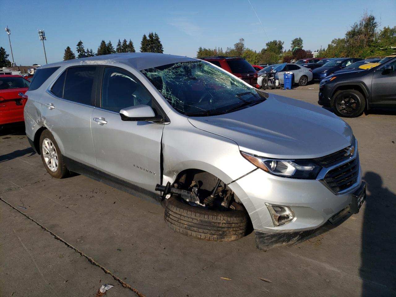 2021 Chevrolet Equinox VIN 3GNAXUEV1MS132931 Copart auction photo, rollover damage thumbnail 4