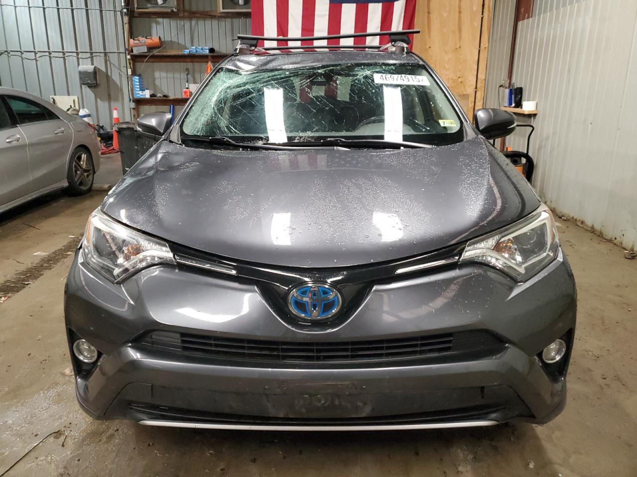 2017 Toyota RAV 4 VIN JTMRJREV2HD147955 Copart auction photo, top/roof / front end damage thumbnail 5