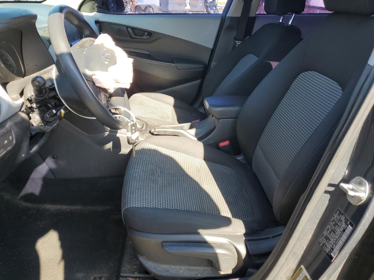 2019 Hyundai Kona VIN KM8K12AAXKU271311 Copart auction photo, front end / side damage thumbnail 7