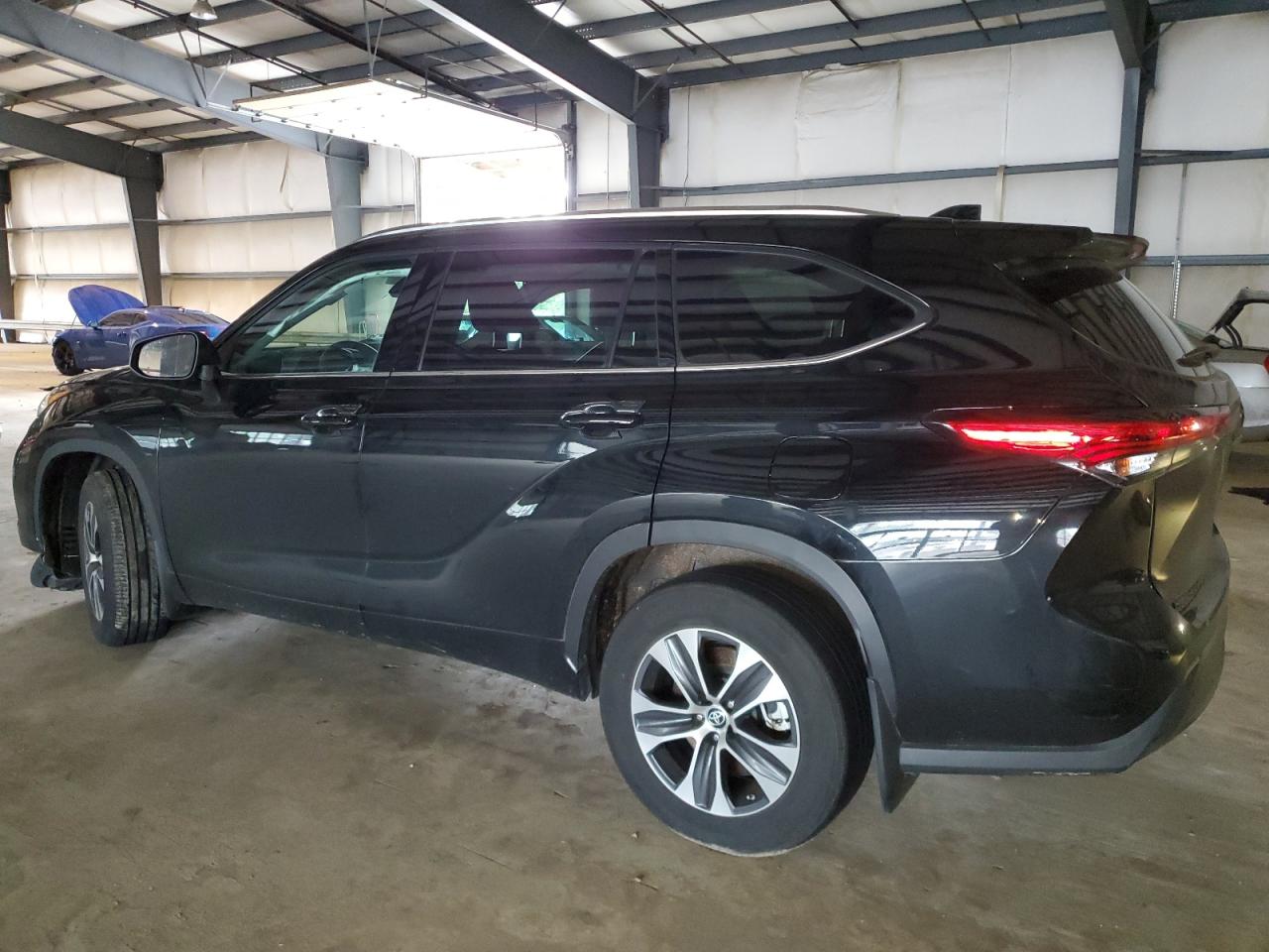 2021 Toyota Highlander VIN 5TDHZRBH8MS155740 Copart auction photo, front end / mechanical damage thumbnail 2