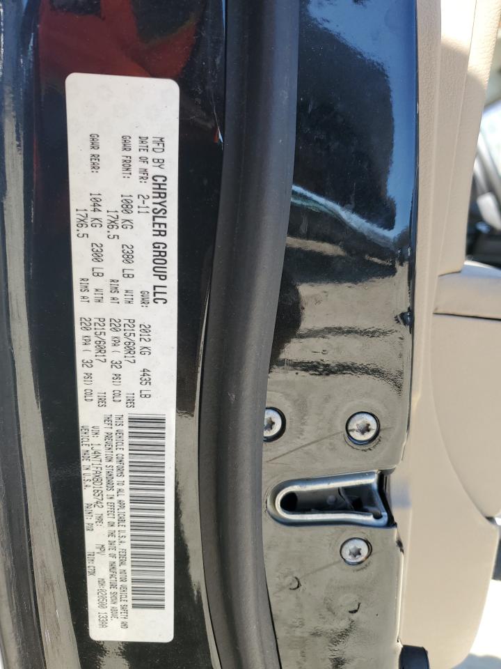 2011 Jeep Compass VIN 1J4NT1FAXBD165742 Copart auction photo, front end / side damage thumbnail 13