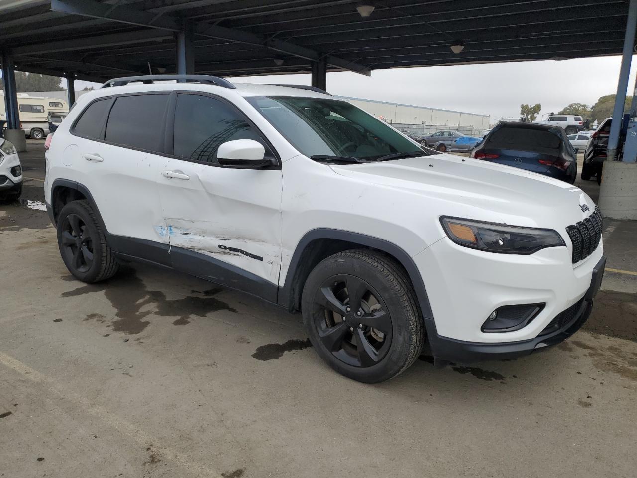 2020 Jeep Grand Cherokee VIN 1C4PJLLB0LD593026 Copart auction photo, side / front end damage thumbnail 4
