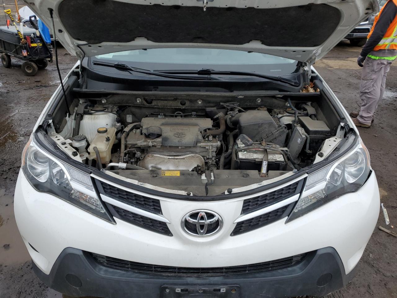 2014 Toyota RAV 4 VIN JTMBFREV7E5029487 Copart auction photo, side damage thumbnail 12
