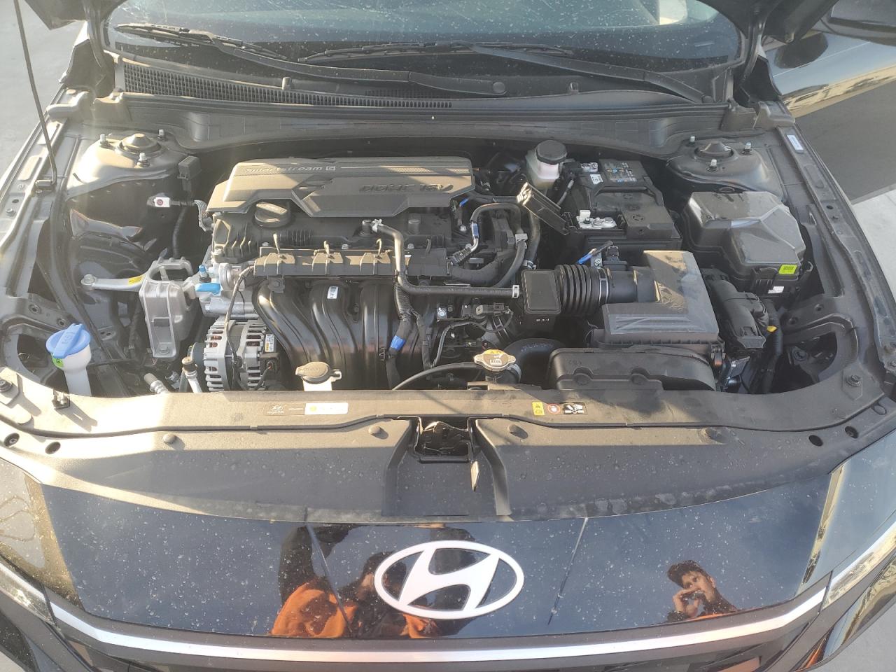 2025 Hyundai Elantra VIN KMHLL4DGXSU955236 Copart auction photo, top/roof / hail damage thumbnail 11
