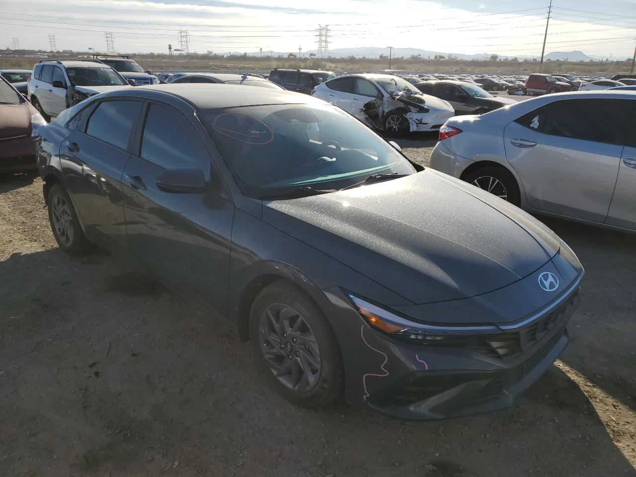 2024 Hyundai Elantra VIN KMHLM4DJ8RU097218 Copart auction photo, rear end / frame damage damage thumbnail 4
