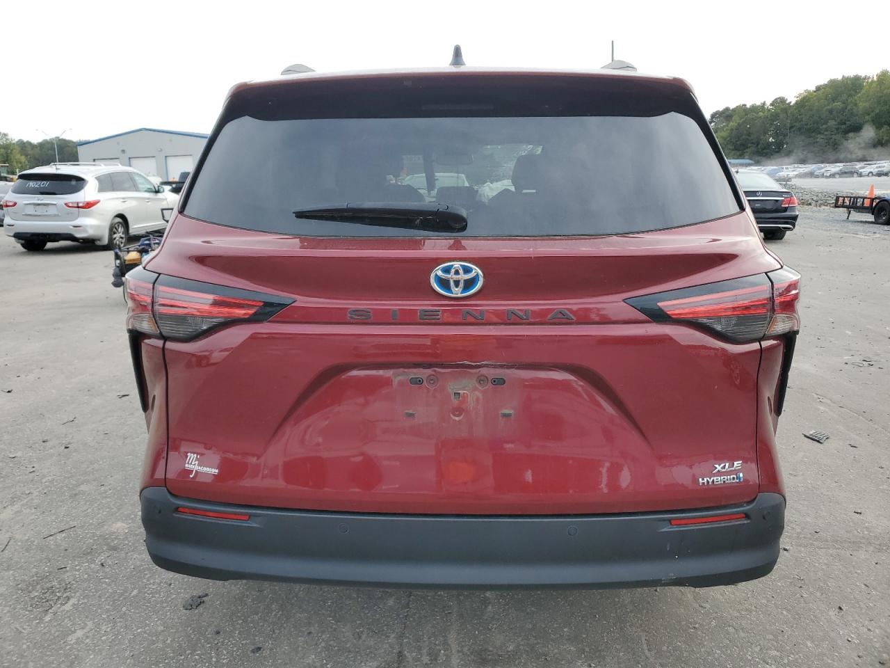 2022 Toyota Sienna VIN 5TDYRKEC6NS078097 Copart auction photo, front end / side damage thumbnail 6