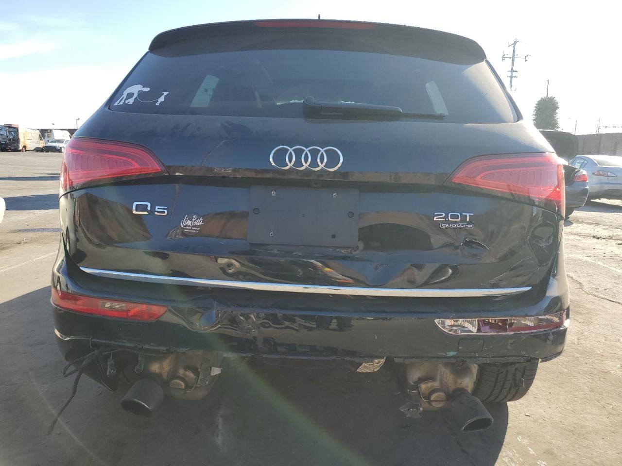2016 Audi Q5 VIN WA1L2AFP5GA144160 Copart auction photo, rear end damage thumbnail 6
