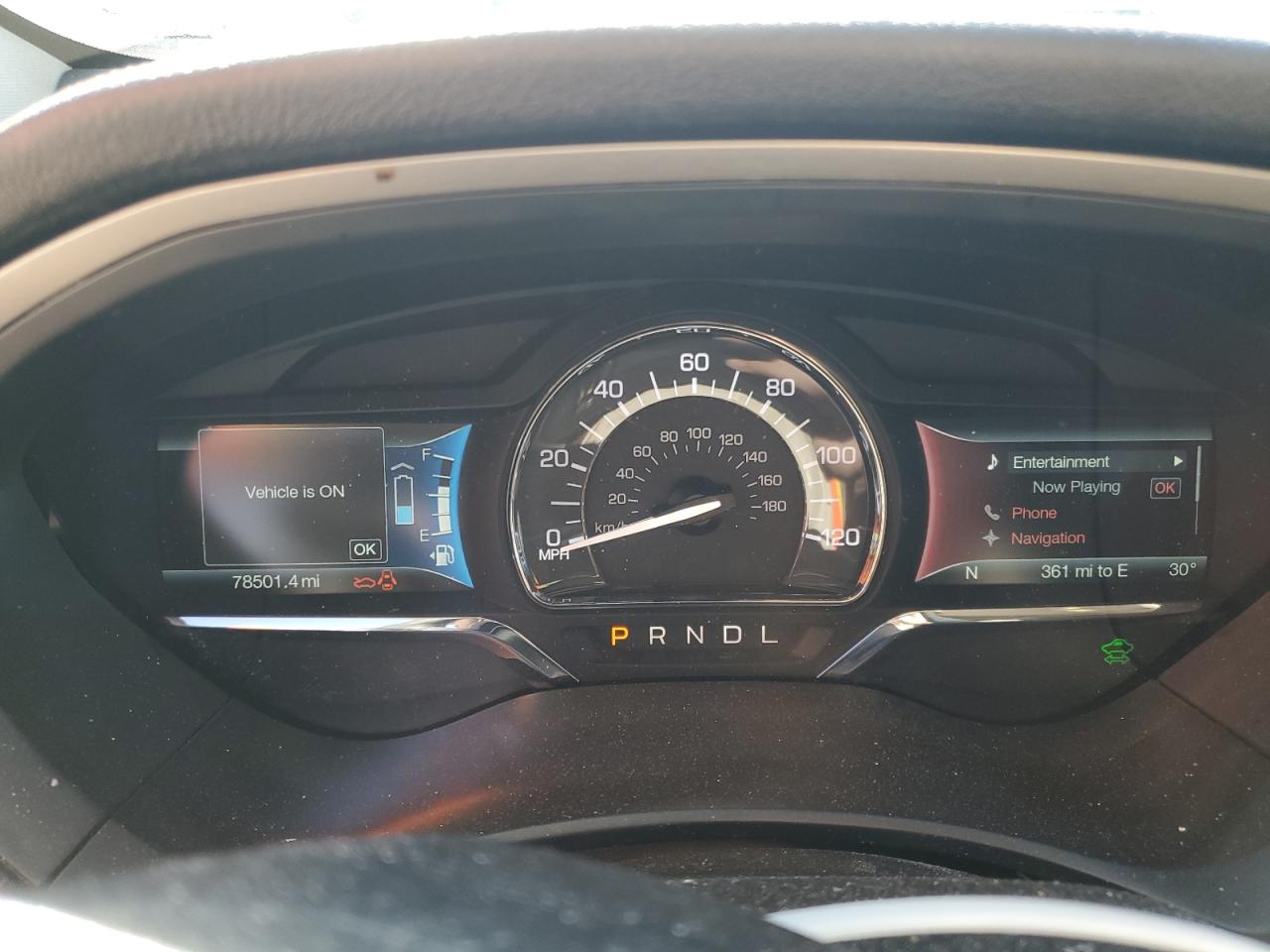 2015 Lincoln MKZ VIN 3LN6L2LU1FR622378 Copart auction photo, front end damage thumbnail 9