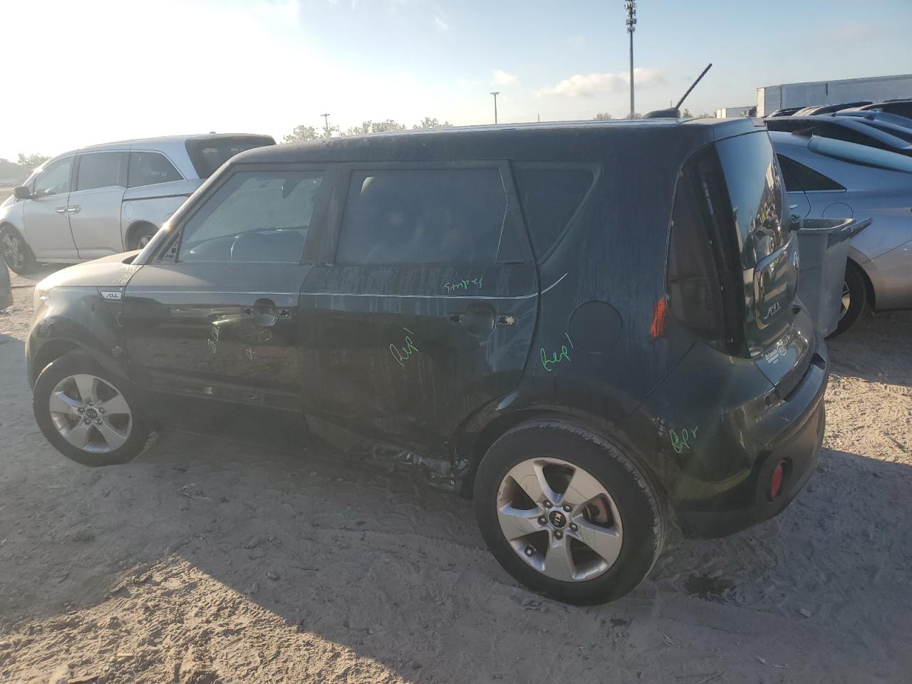 2019 KIA Soul VIN KNDJN2A21K7682141 Copart auction photo, rear end / side damage thumbnail 2