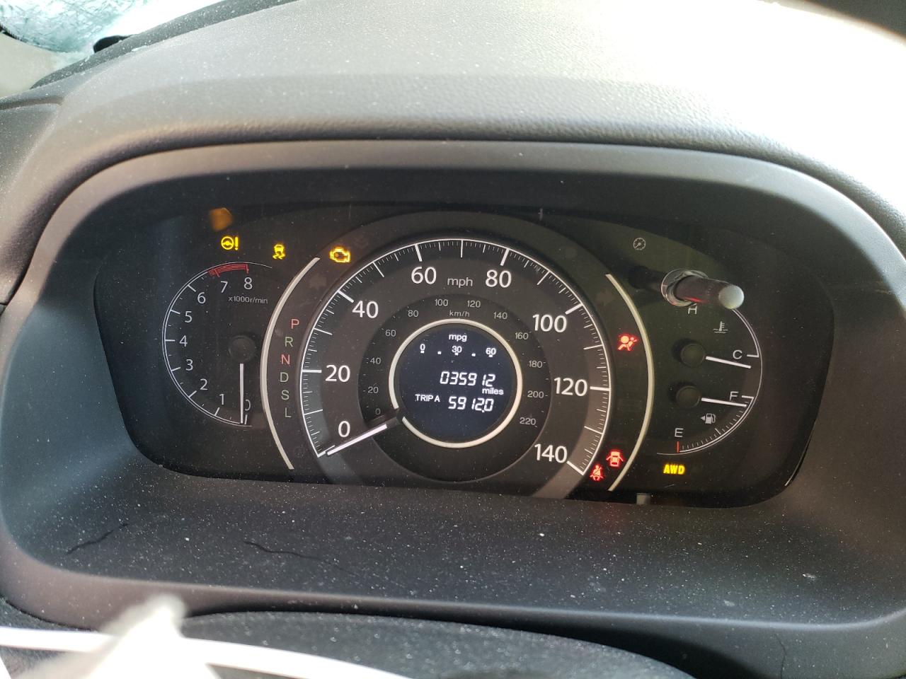 2016 Honda CR-V VIN 2HKRM4H50GH700066 Copart auction photo, front end / side damage thumbnail 9
