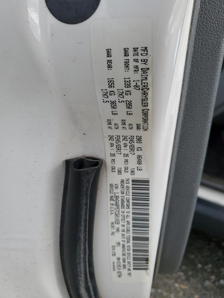 2007 Jeep Commander VIN 1J8HG48P57C601039 Copart auction photo, side / rear end damage thumbnail 13