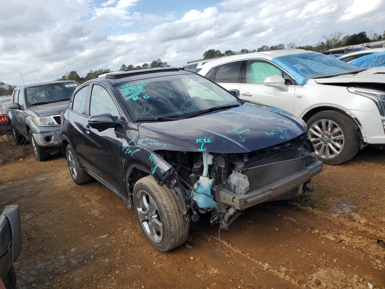 2017 Honda HR-V VIN 3CZRU5H5XHM708459 Copart auction photo, front end damage thumbnail 4