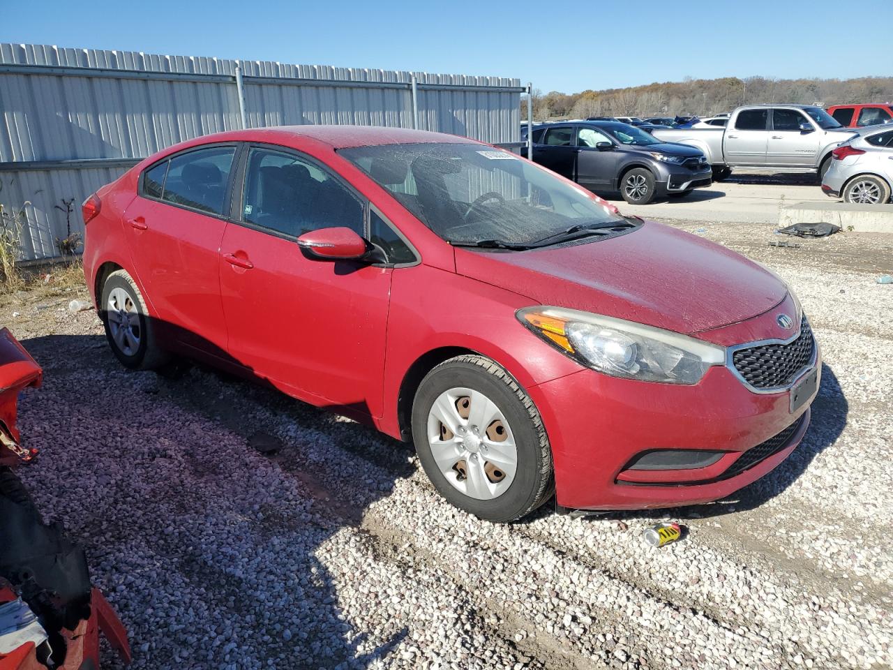 2016 KIA Forte VIN KNAFX4A63G5523748 Copart auction photo, side damage thumbnail 4