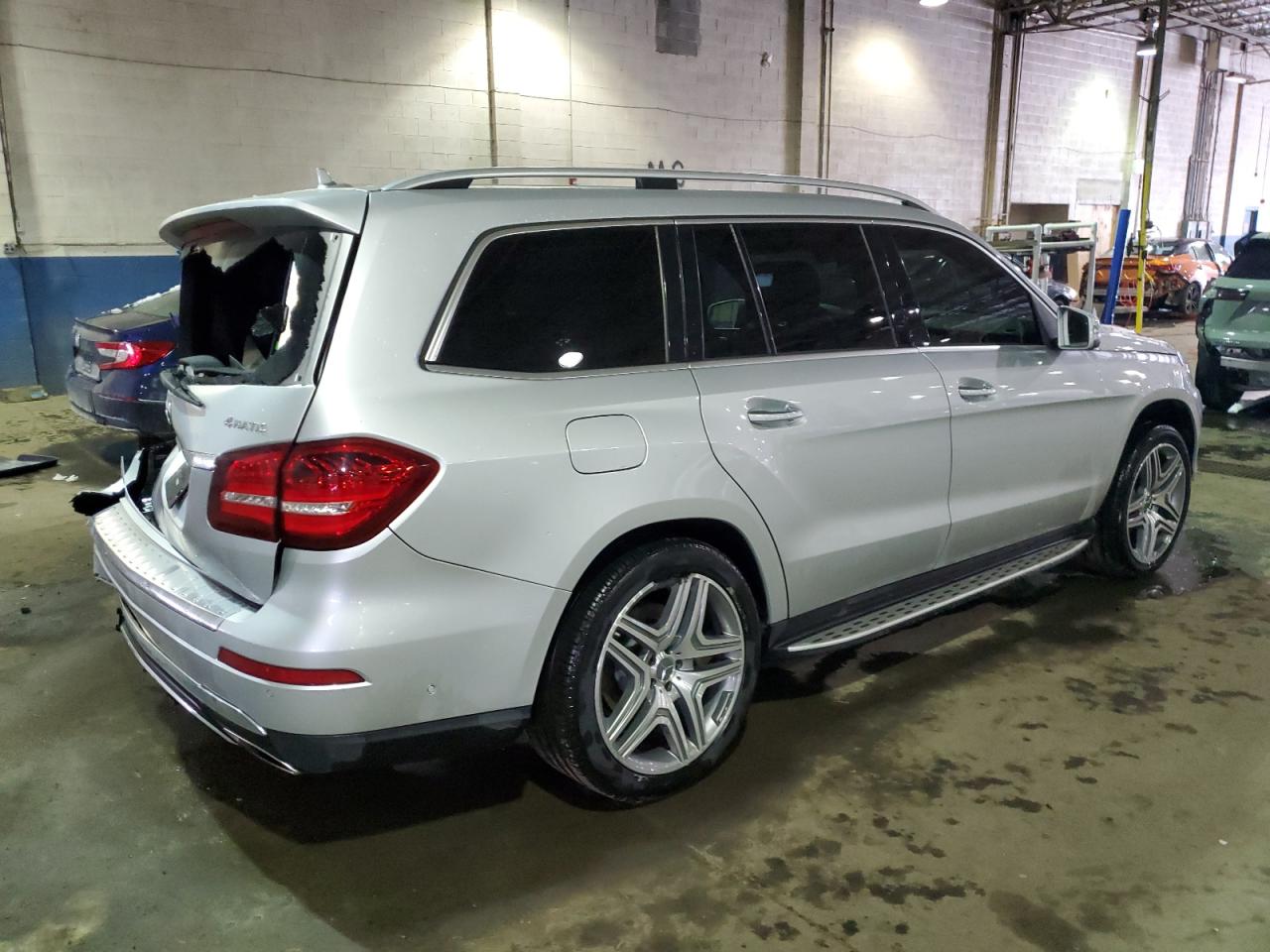 2017 Mercedes-Benz GLS-klasse VIN 4JGDF6EE3HA793223 Copart auction photo, rear end / side damage thumbnail 3