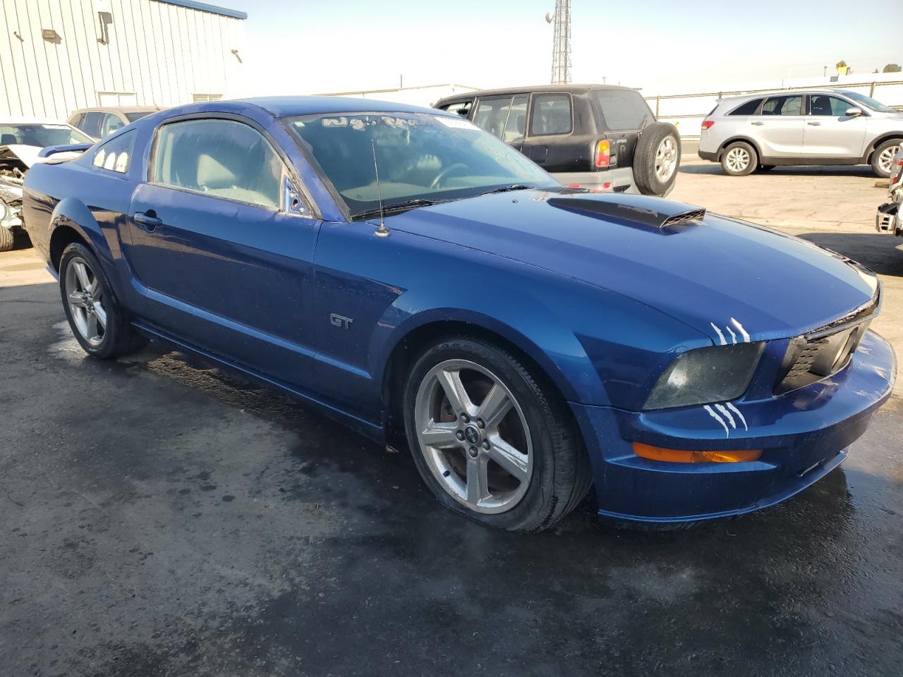2007 Ford Mustang VIN 1ZVHT82H675231992 Copart auction photo, mechanical damage thumbnail 4