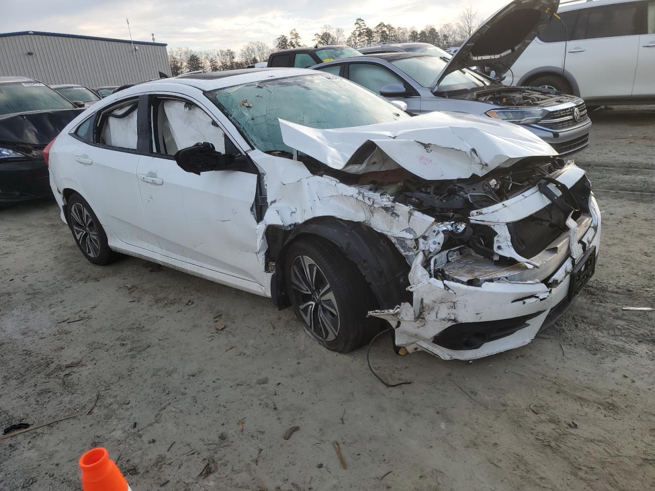 2018 Honda Civic VIN JHMFC1F79JX007788 Copart auction photo, all over damage thumbnail 4