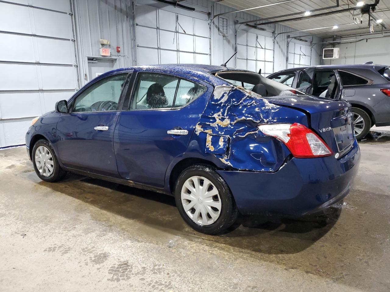 2012 Nissan Versa VIN 3N1CN7AP8CL835843 Copart auction photo, rear end / undercarriage damage thumbnail 2