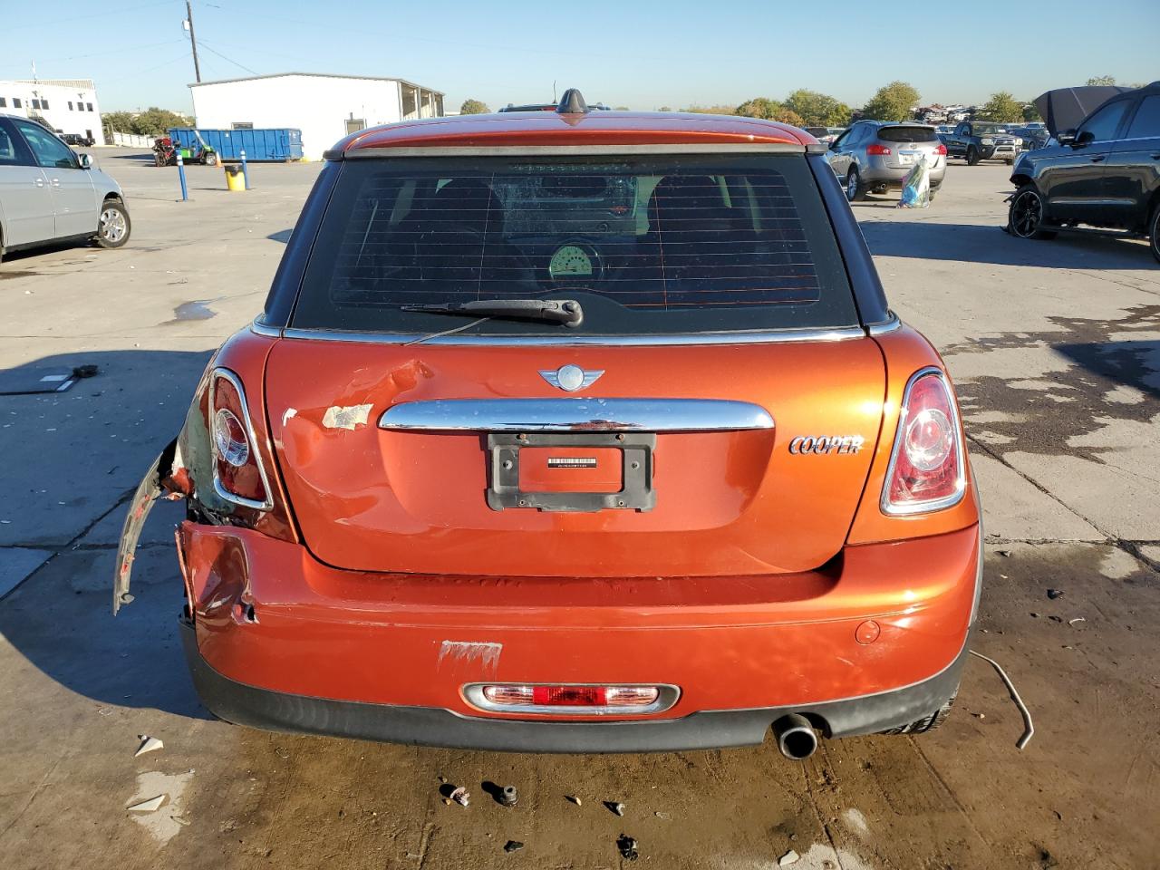 2011 MINI Cooper VIN WMWSU3C53BT096484 Copart auction photo, rear end / front end damage thumbnail 6
