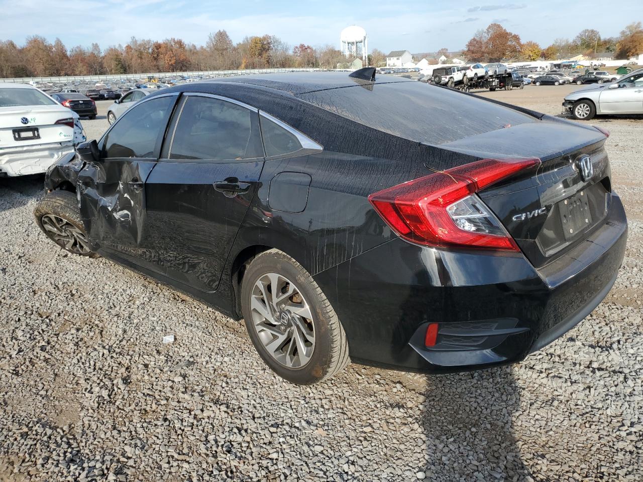 2018 Honda Civic VIN 2HGFC2F74JH512361 Copart auction photo, front end / side damage thumbnail 2