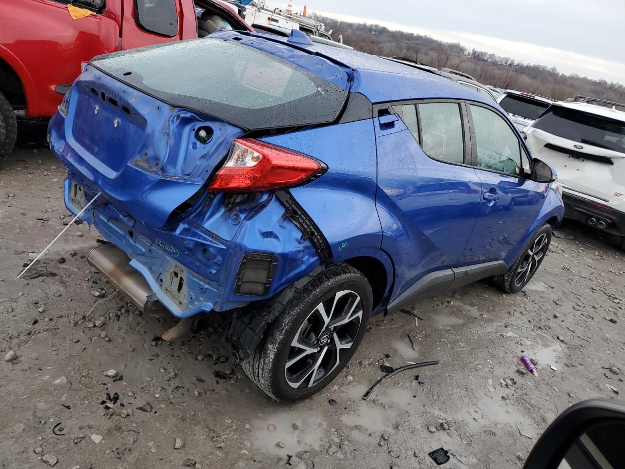 2018 Toyota C-HR VIN NMTKHMBX0JR016246 Copart auction photo, rear end / front end damage thumbnail 3