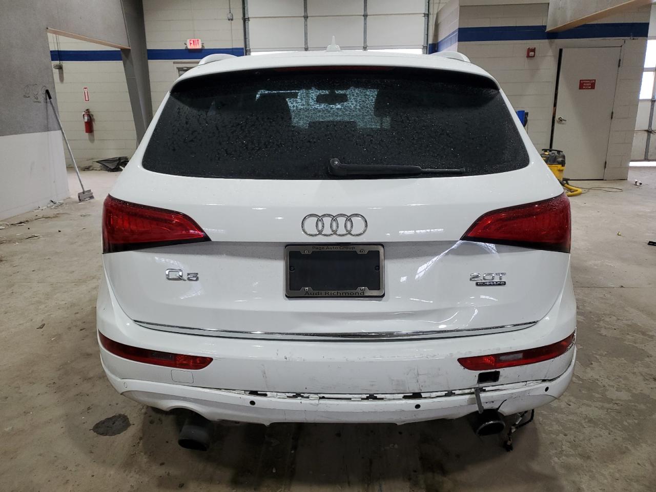 2017 Audi Q5 VIN WA1L2AFP2HA085294 Copart auction photo, rear end damage thumbnail 6