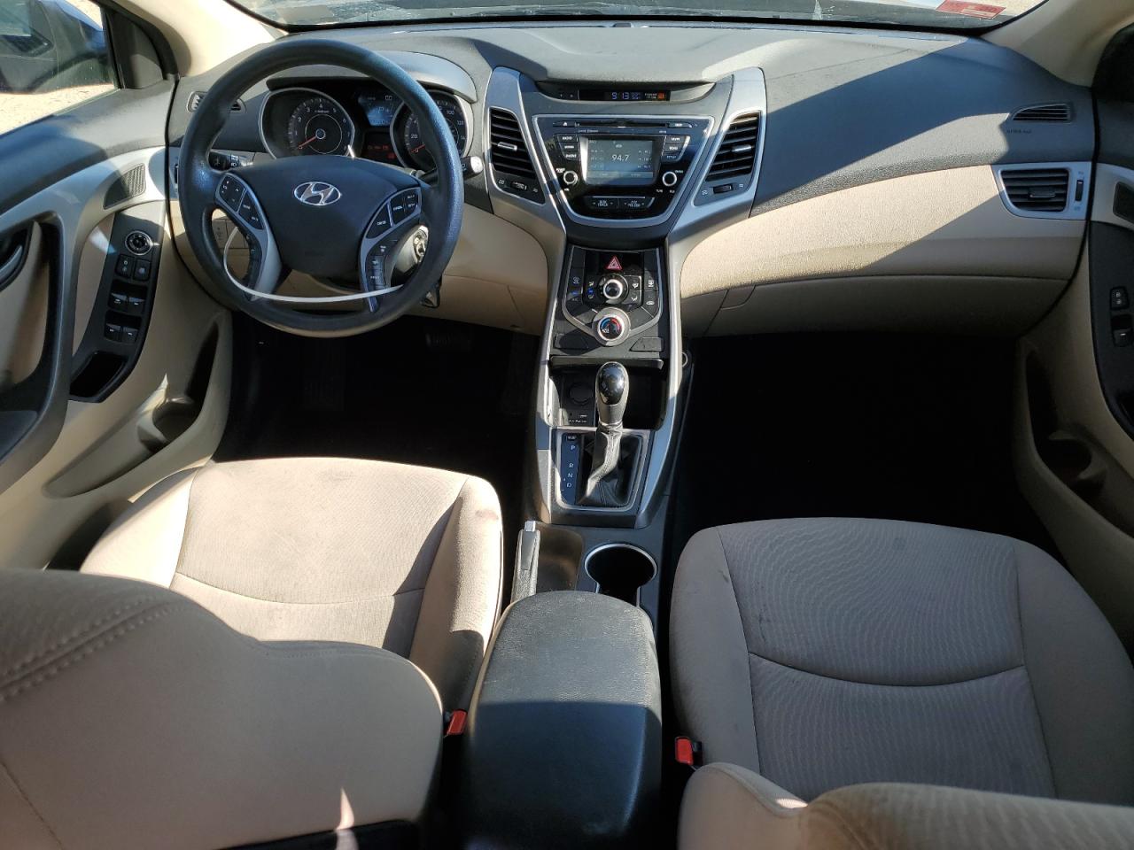 2015 Hyundai Elantra VIN KMHDH4AE4FU379366 Copart auction photo, front end / mechanical damage thumbnail 8