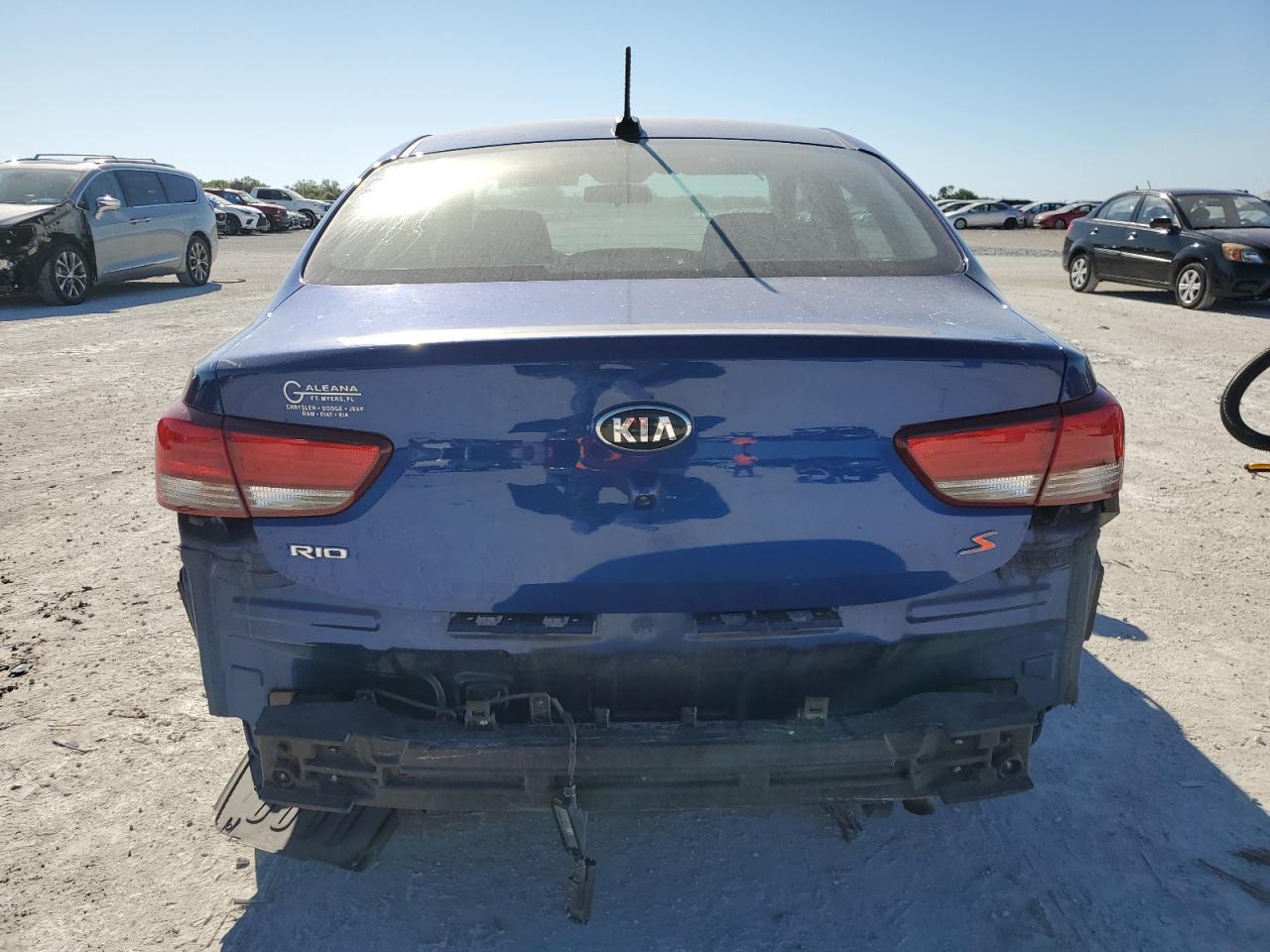2019 KIA Rio VIN 3KPA24AB2KE207571 Copart auction photo, rear end damage thumbnail 6