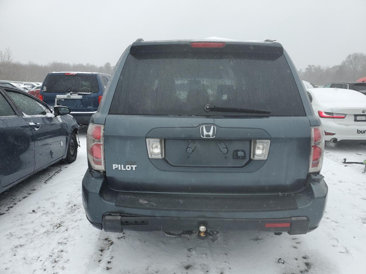 2006 Honda Pilot VIN 5FNYF28796B051313 Copart auction photo, rear end damage thumbnail 6