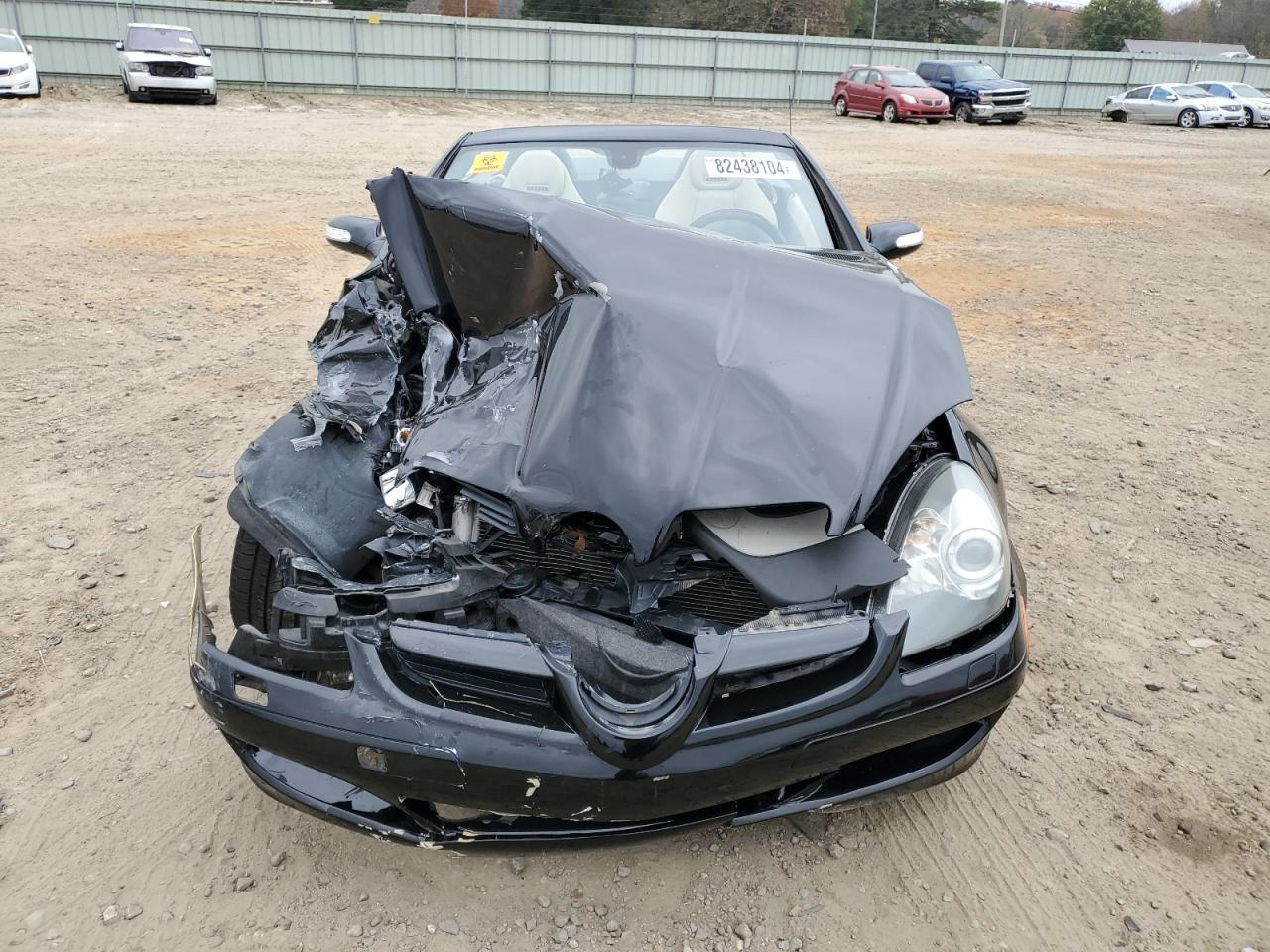 2008 Mercedes-Benz SLK-klasse VIN WDBWK56F28F174575 Copart auction photo, front end / side damage thumbnail 5