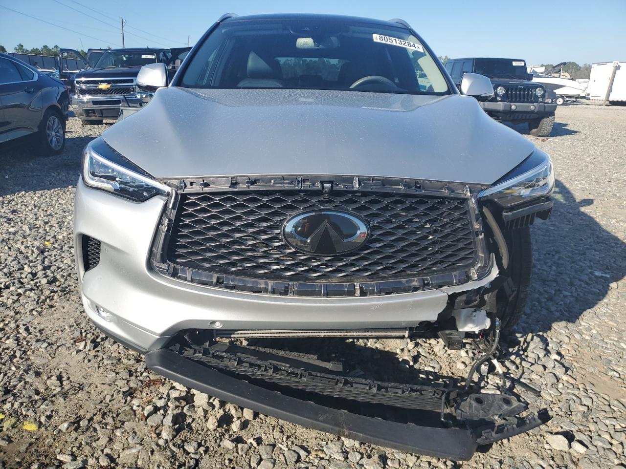 2020 Infiniti QX50 VIN 3PCAJ5M35LF111622 Copart auction photo, front end damage thumbnail 5