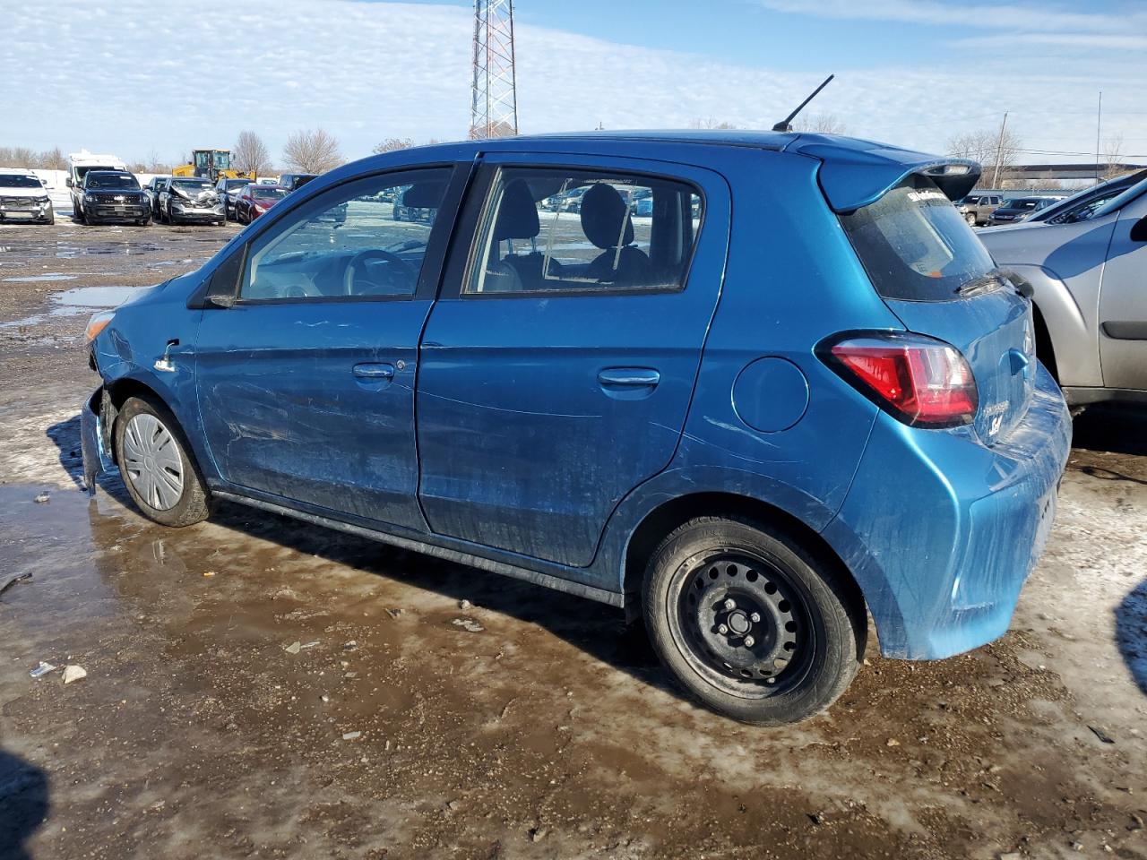 2021 Mitsubishi Mirage VIN ML32AUHJ3MH013670 Copart auction photo, front end / side damage thumbnail 2