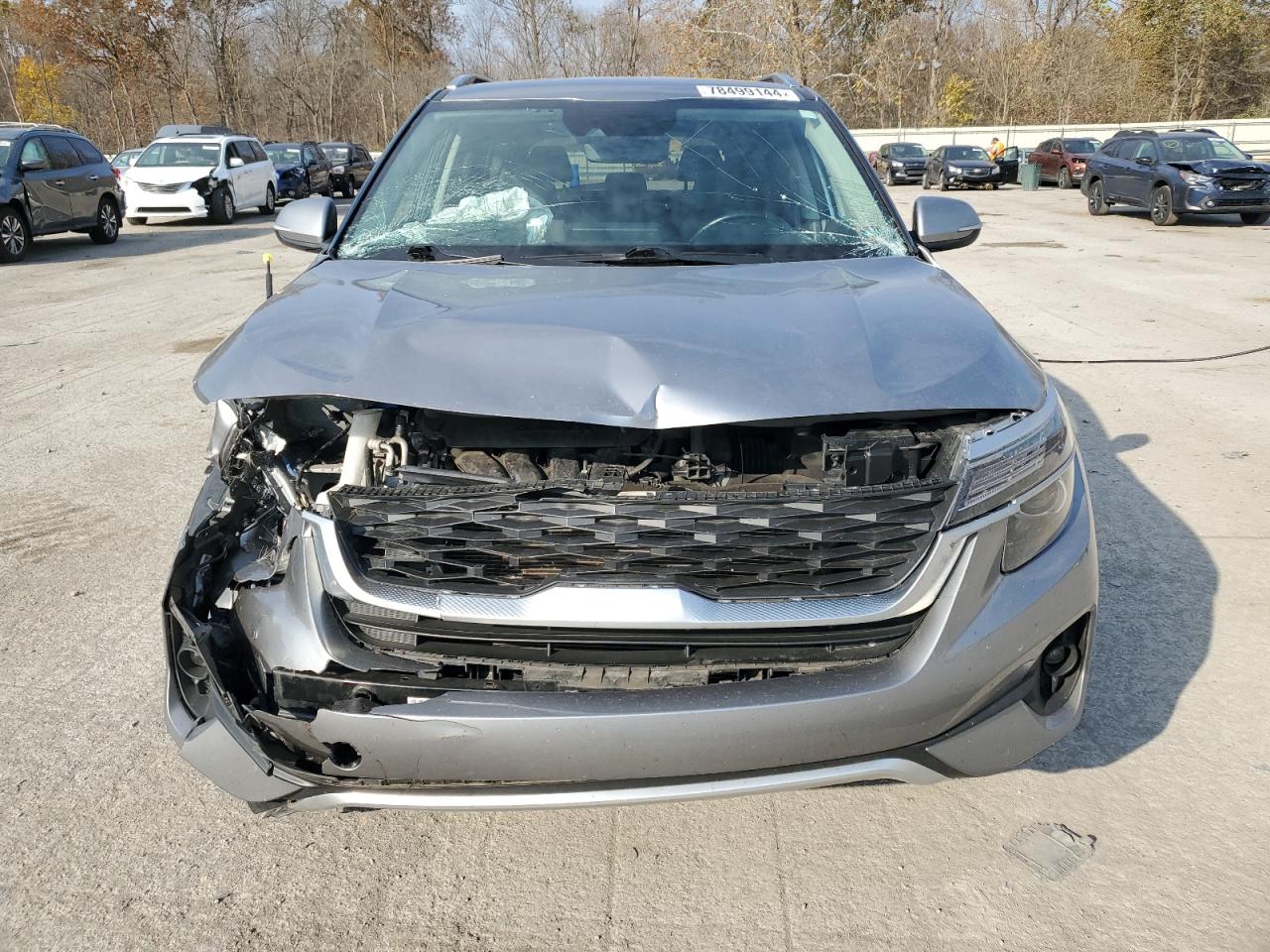 2021 KIA Seltos VIN KNDEUCAA8M7102856 Copart auction photo, front end / rear end damage thumbnail 5