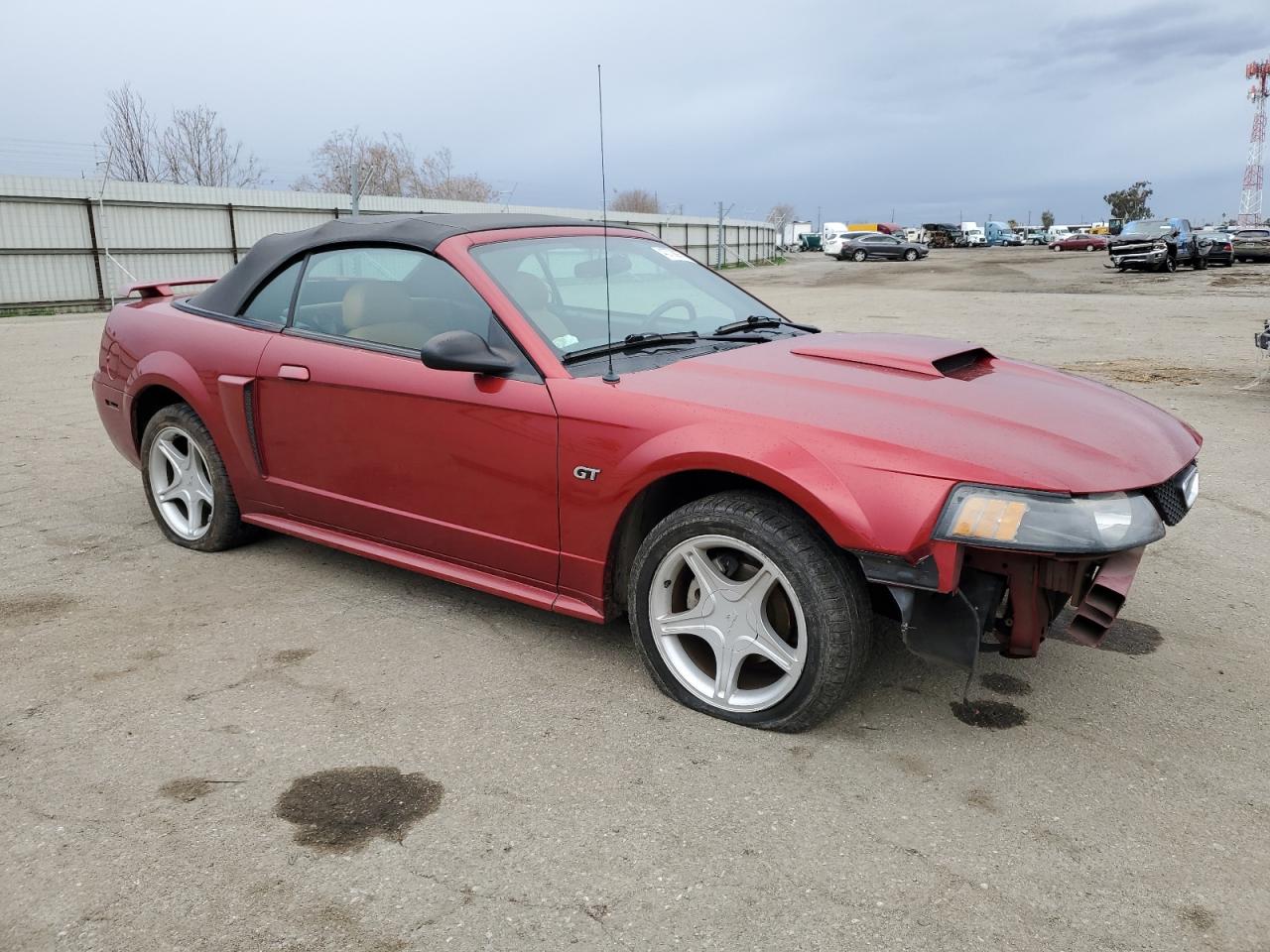 2003 Ford Mustang VIN 1FAFP45X53F357541 Copart auction photo, front end / side damage thumbnail 4