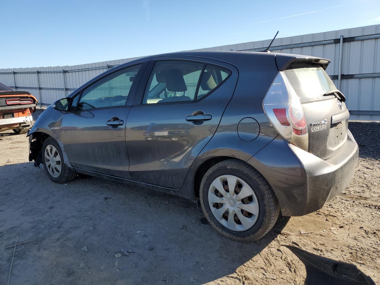 2012 Toyota Prius VIN JTDKDTB31C1511625 Copart auction photo, front end / rear end damage thumbnail 2
