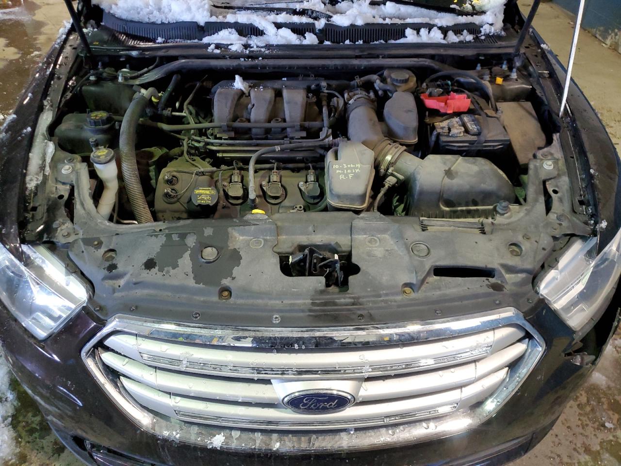 2014 Ford Taurus VIN 1FAHP2E81EG115011 Copart auction photo, front end / undercarriage damage thumbnail 11
