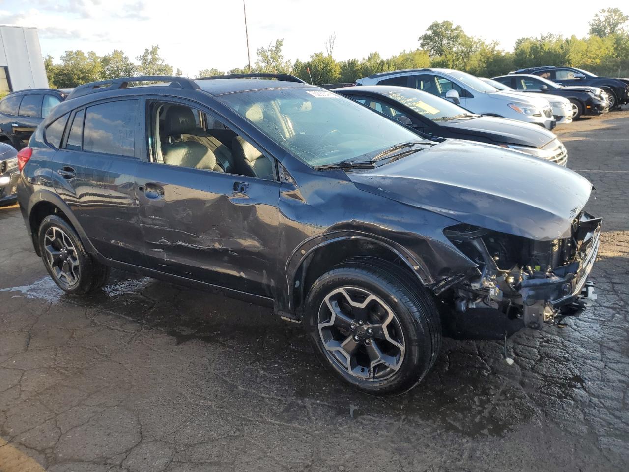 2014 Subaru XV VIN JF2GPAKC9E8292149 Copart auction photo, front end / side damage thumbnail 4