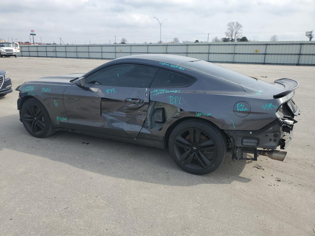 2017 Ford Mustang VIN 1FA6P8TH9H5301313 Copart auction photo, all over damage thumbnail 2