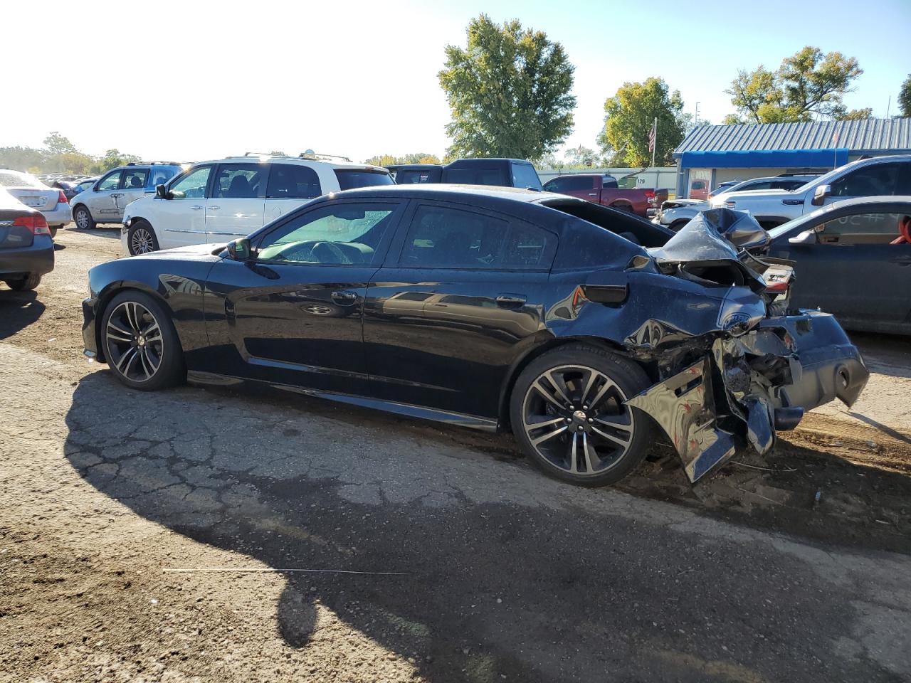 2013 Dodge Charger VIN 2C3CDXGJ8DH613613 Copart auction photo, rear end damage thumbnail 2