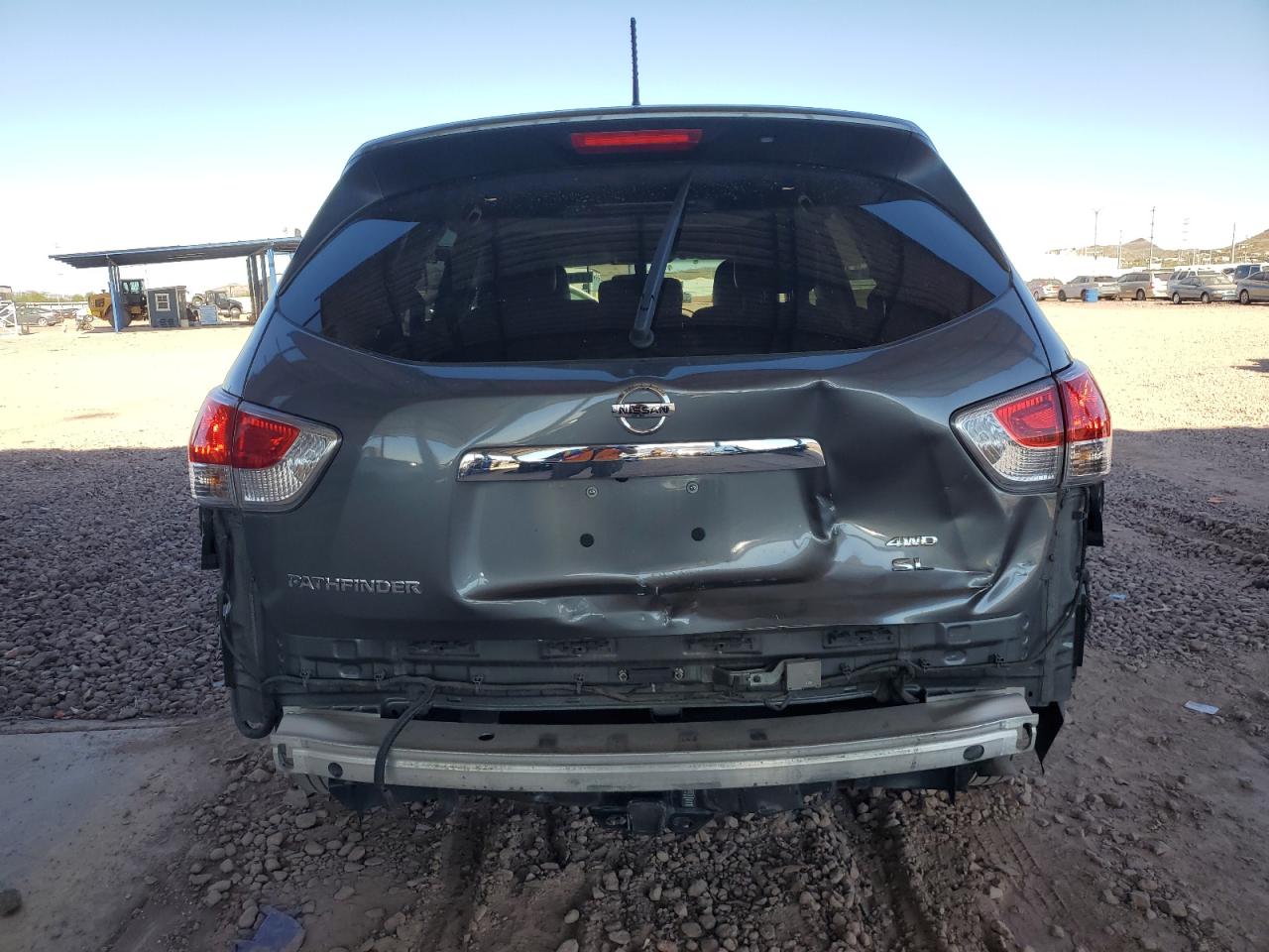 2015 Nissan Pathfinder VIN 5N1AR2MM1FC612343 Copart auction photo, rear end damage thumbnail 6