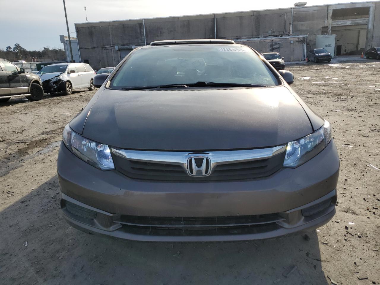 2012 Honda Civic VIN 19XFB2F83CE363286 Copart auction photo, rear end / side damage thumbnail 5
