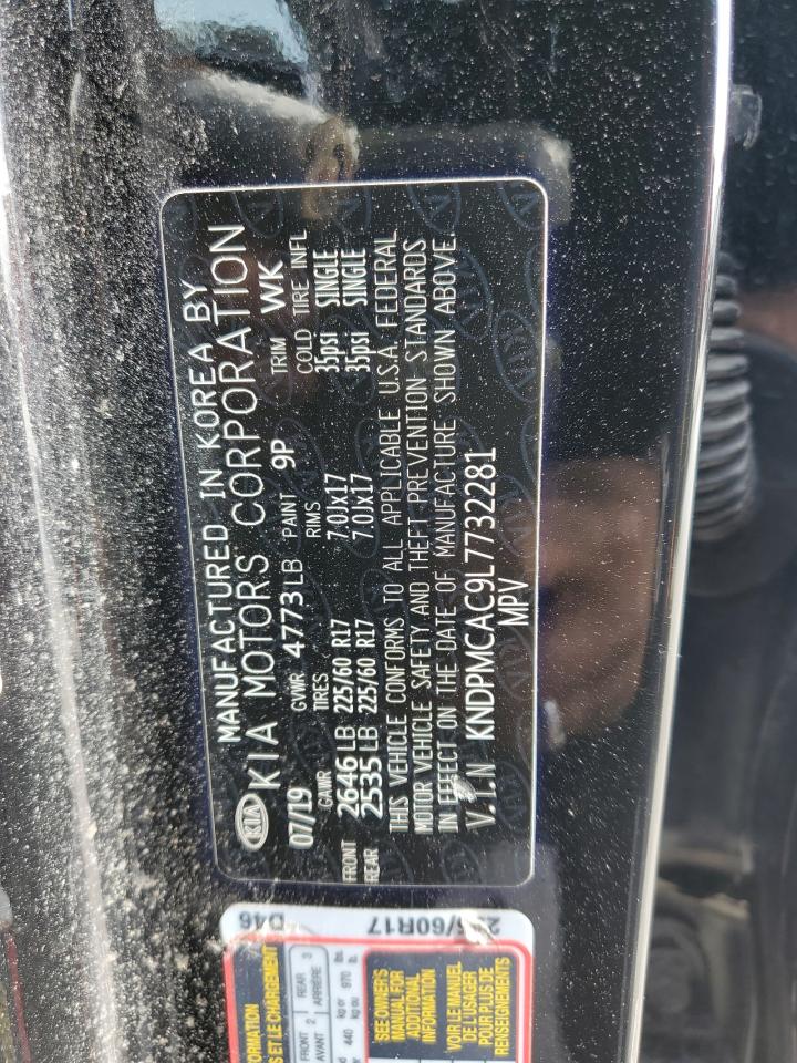 2020 KIA Sportage VIN KNDPMCAC9L7732281 Copart auction photo, vandalism damage thumbnail 13