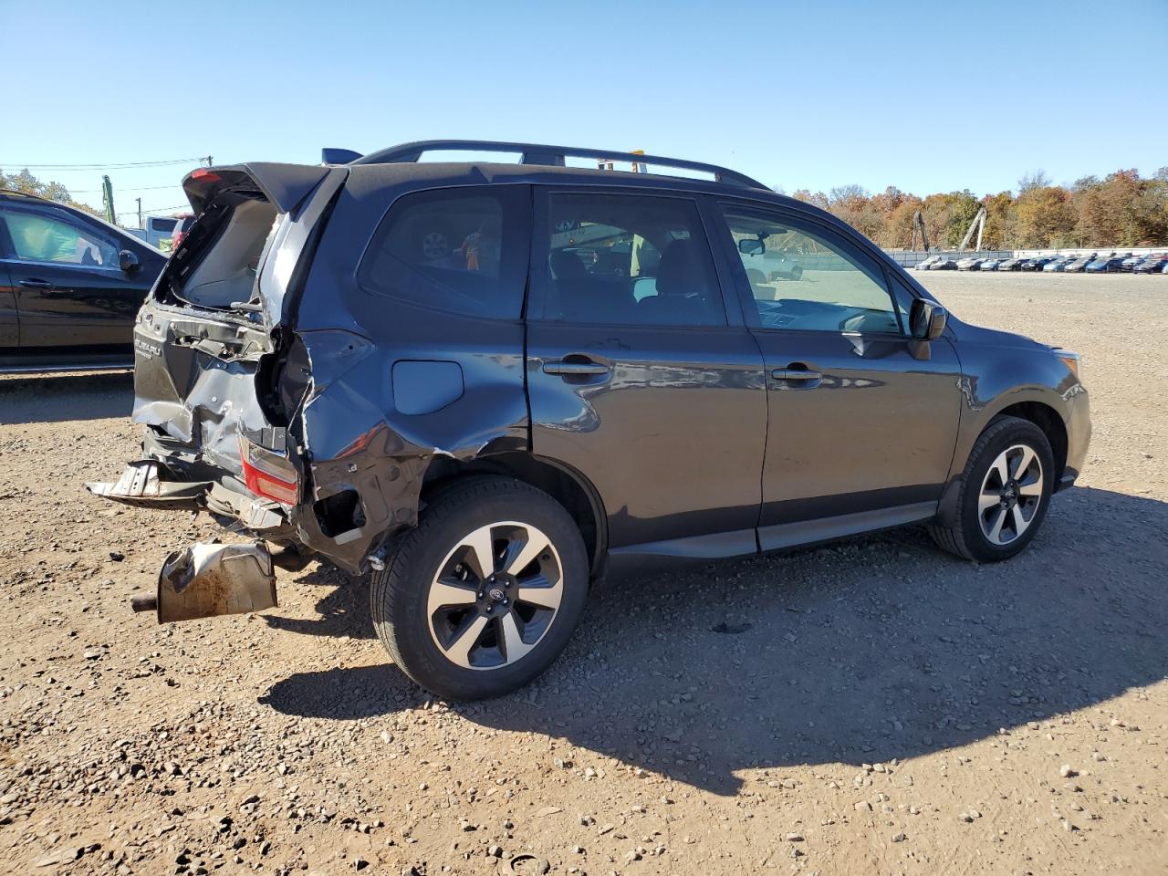 2018 Subaru Forester VIN JF2SJAEC1JH452512 Copart auction photo, rear end / front end damage thumbnail 3