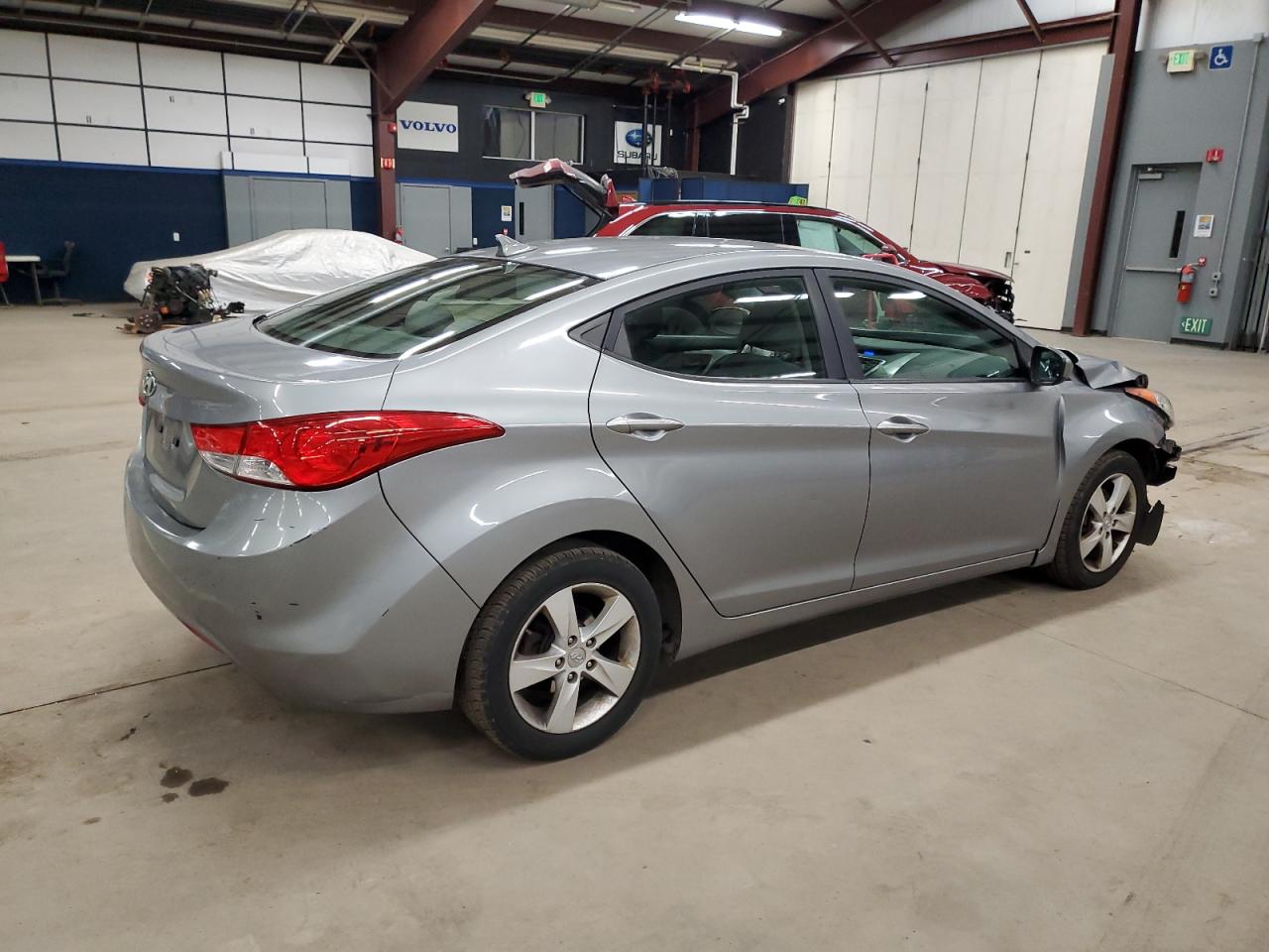 2012 Hyundai Elantra VIN KMHDH4AE8CU257461 Copart auction photo, front end / side damage thumbnail 3