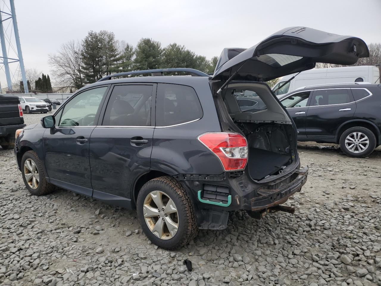 2014 Subaru Forester VIN JF2SJAPC1EH474416 Copart auction photo, rear end damage thumbnail 2