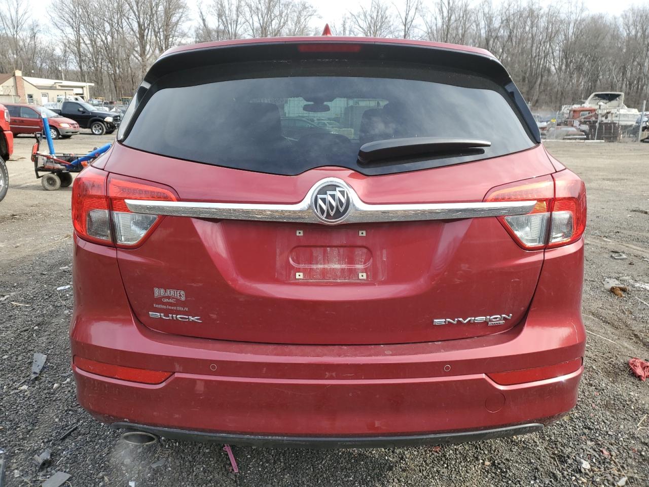 2017 Buick Envision VIN LRBFXDSA7HD166232 Copart auction photo, side damage thumbnail 6