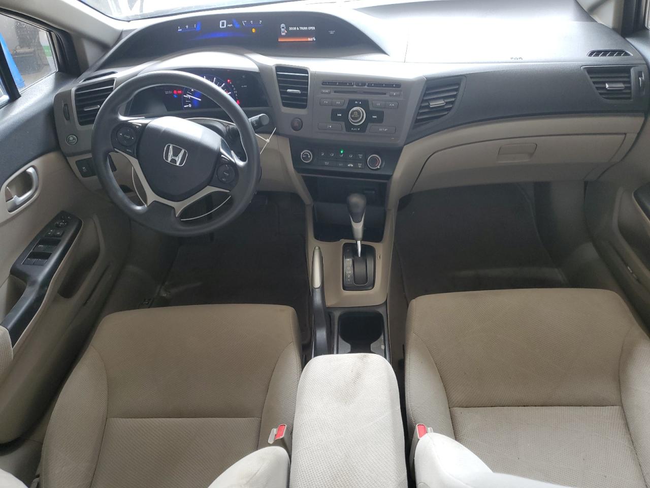 2012 Honda Civic VIN 19XFB2F55CE105261 Copart auction photo, rear end / all over damage thumbnail 8