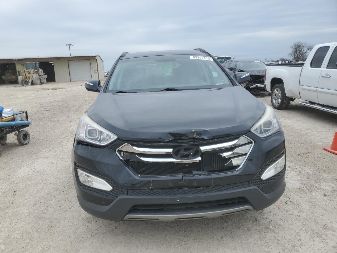 2014 Hyundai Santa Fe VIN 5XYZU3LA0EG184441 Copart auction photo, front end damage thumbnail 5