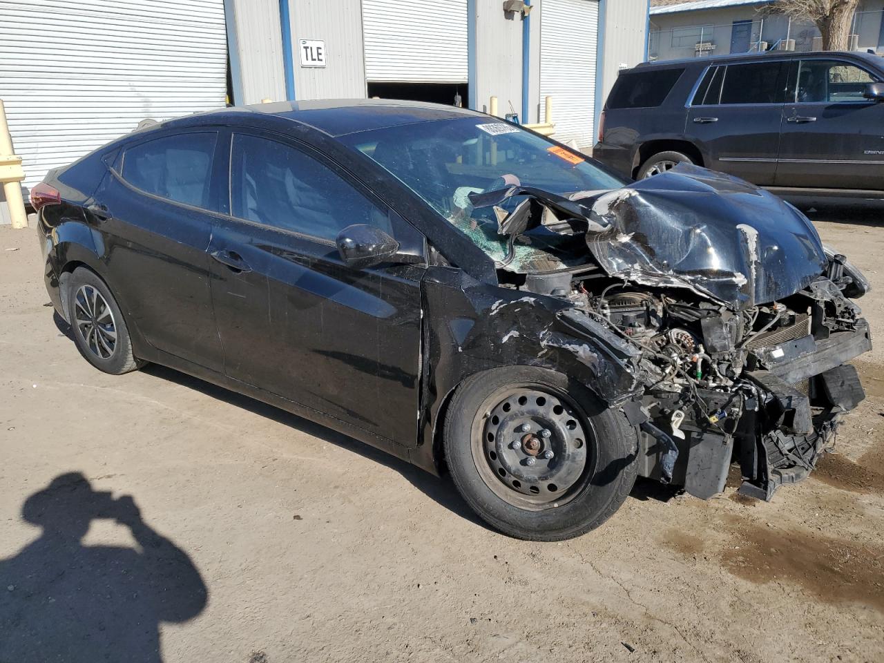 2016 Hyundai Elantra VIN KMHDH4AE5GU583806 Copart auction photo, front end damage thumbnail 4