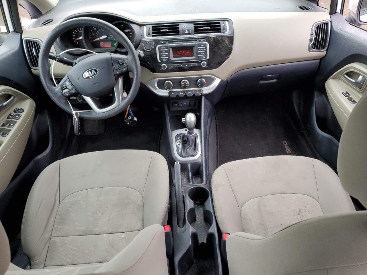 2016 KIA Rio VIN KNADM4A34G6574823 Copart auction photo, vandalism / front end damage thumbnail 8